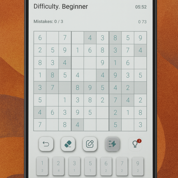 Sudoku Game - Playing